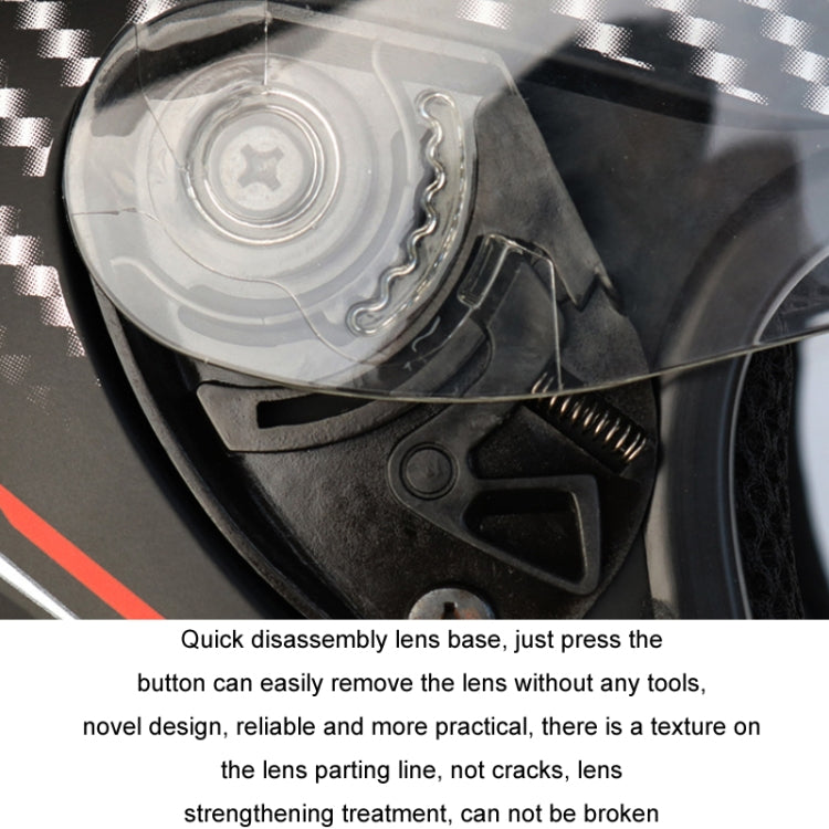 KUQIBAO Motorcycle Smart Bluetooth Sun Protection Double Lens Safety Helmet, Size: M(White Phantom Fiber)