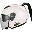 KUQIBAO Motorcycle Bluetooth Headset Double Lens Helmet With Braid, Size: M(White) - free shipping - PMC TechLife - Order now!