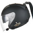 KUQIBAO Motorcycle Bluetooth Headset Double Lens Helmet With Braid, Size: L(Scrub Black) - free shipping - PMC TechLife - Order now!