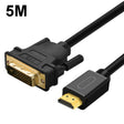 VEGGIEG HDMI To DVI Computer TV HD Monitor Converter Cable Can Interchangeable, Length: 5m - Cable by VEGGIEG | Online Shopping South Africa | PMC TechLife | Buy Now Pay Later Mobicred