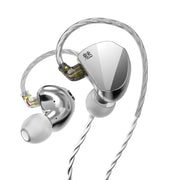 CVJ In Ear Wired Adjustment Switch Earphone, Color: Silver