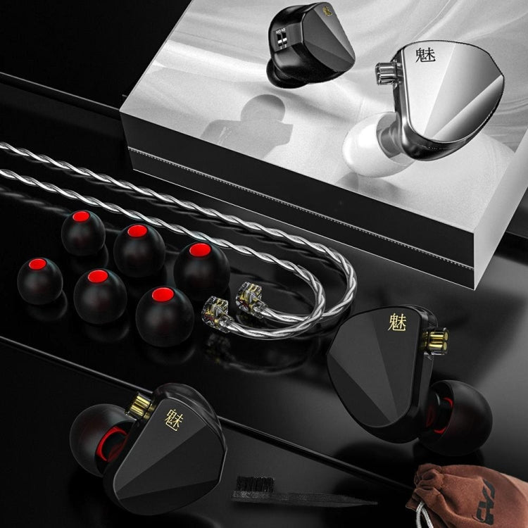 CVJ In Ear Wired Adjustment Switch Earphone, Color: Silver
