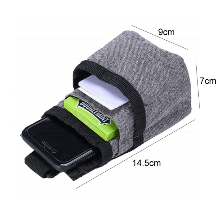 Vehicle Air Outlet Storage Bag Multi-function Document Change Storage Bag(Grey)