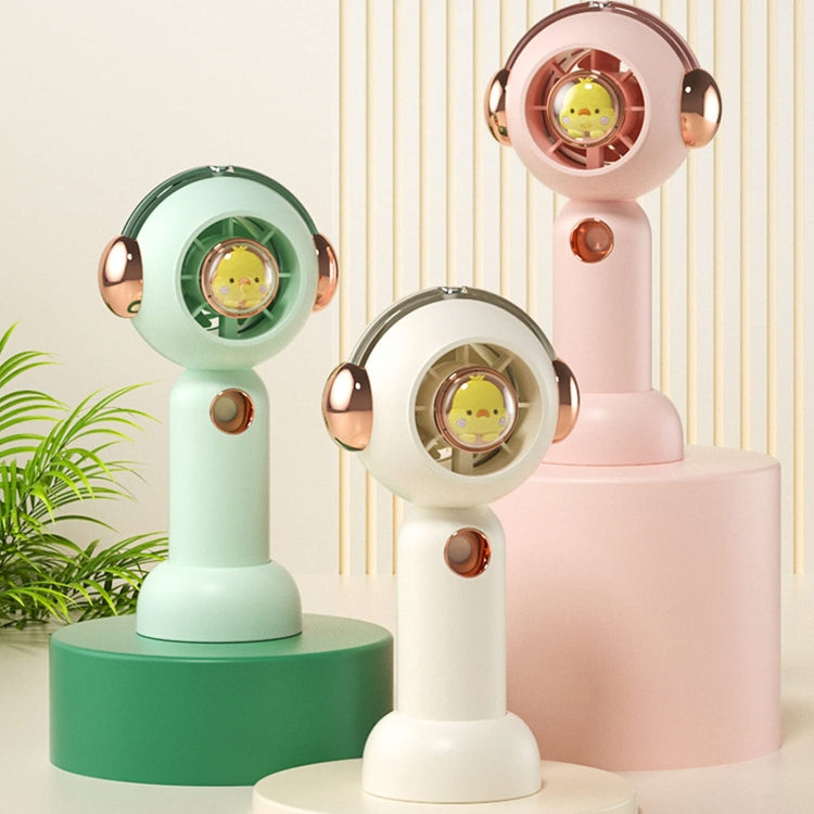 Without Blade Spray Handheld Children Small Fan(Green)