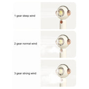 Without Blade Spray Handheld Children Small Fan(Green)
