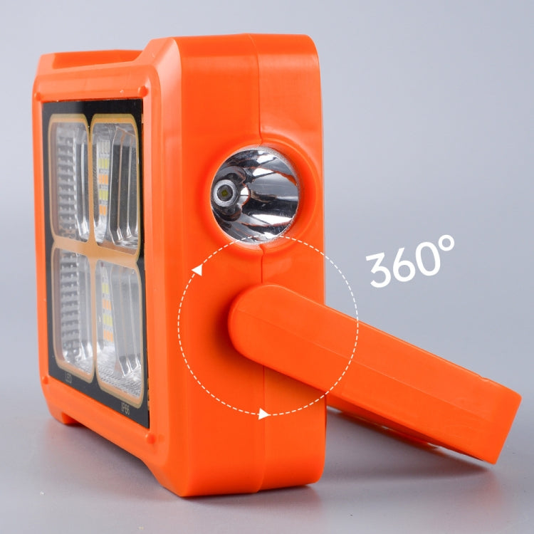 Solar Flood Light Portable Flashlight Emergency Work Light(Blue)