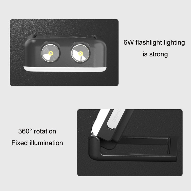 Multifunctional Outdoor Camping Light USB Rechargeable Tent Light(Black)