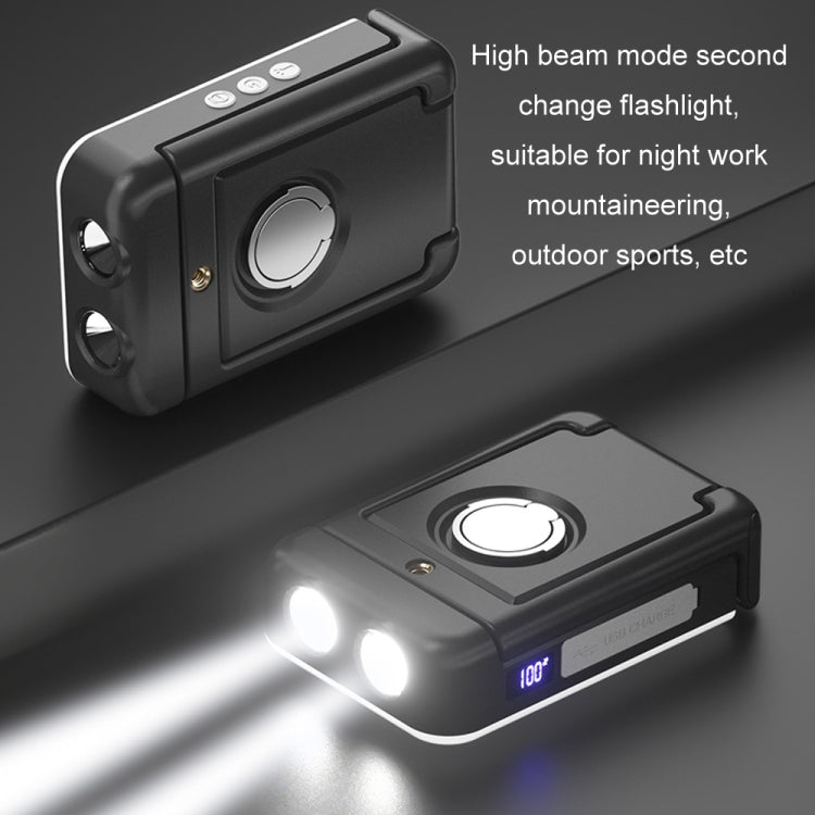 Multifunctional Outdoor Camping Light USB Rechargeable Tent Light(Black)
