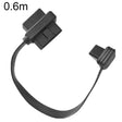 0.6m OBD2 Male to Female Tee Extension Cable OD16 16C Flat Cable - free shipping - PMC TechLife - Order now!