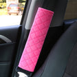 Car Seat Belt Protector Soft Extended Shoulder Pads, Color: Rose Red Square - Seat Belts & Padding by PMC TechLife | Online Shopping South Africa | PMC TechLife | Buy Now Pay Later Mobicred