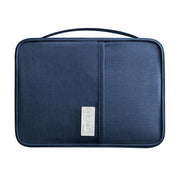 Travel Water-resistant Dustproof Portable Passport Document Bag, Color: Navy Blue Large