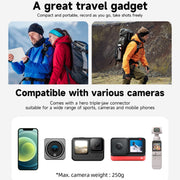 TELESIN 360 Degree Rotation Backpack Clip Clamp Mount For Action Camera