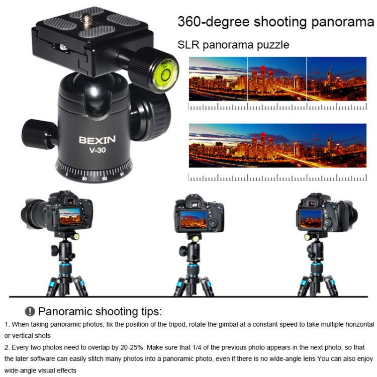 BEXIN V30 Adjustable Aluminum Alloy Desktop Camera Tripod Mini Portable Folding Live Tripod(MS08-S)