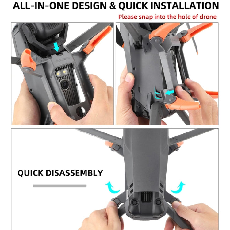 Sunnylife M3P-LG582 For DJI Mavic 3 Pro Folding Increases Tripod Protection Support Spider Landing Rack(Dual Color)