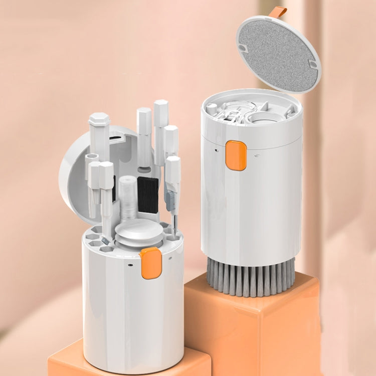Q20 Headphone Cleaning Pen Mobile Phone Camera Computer Cleaning Tool Without Liquid(White Orange)