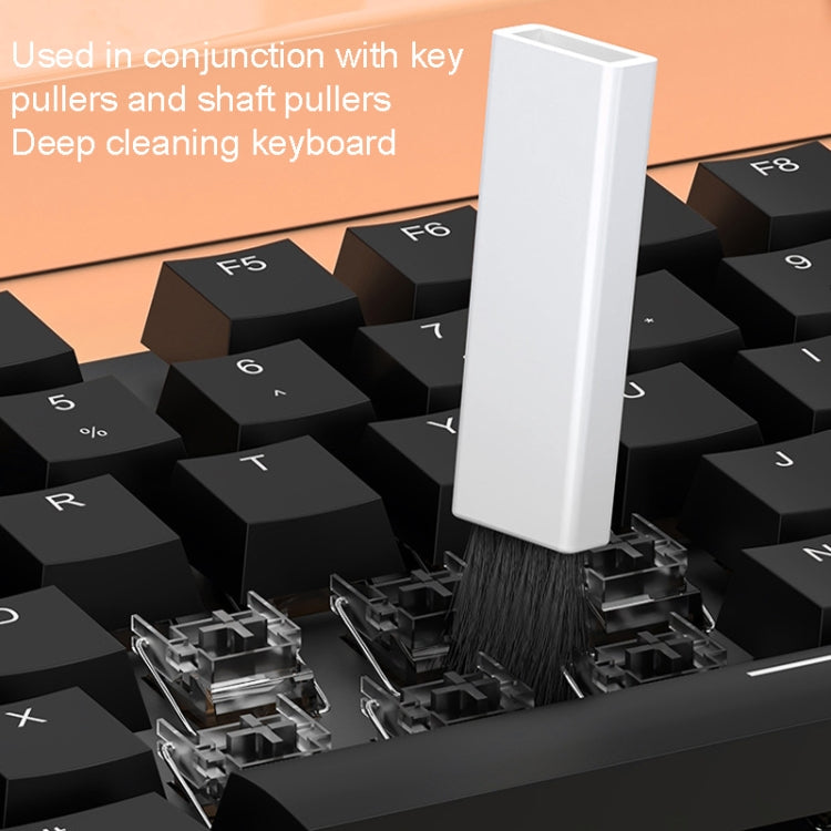 Q20 Headphone Cleaning Pen Mobile Phone Camera Computer Cleaning Tool Without Liquid(White Orange)