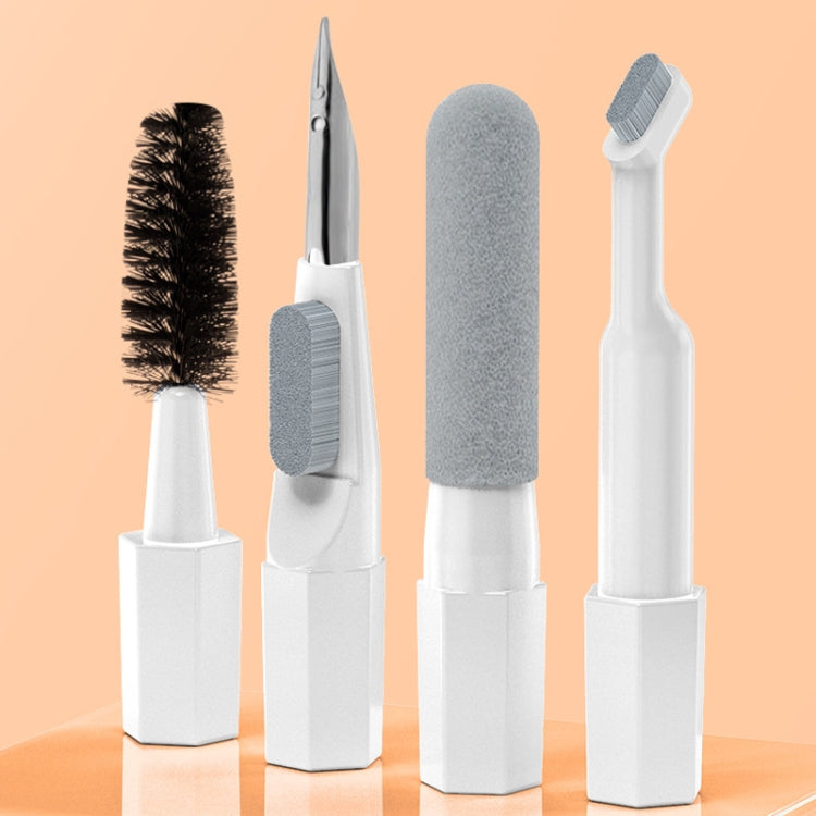 Q20 Headphone Cleaning Pen Mobile Phone Camera Computer Cleaning Tool Without Liquid(White Orange)