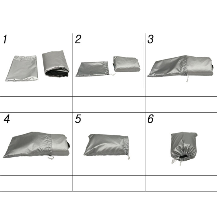 190T Motorcycle Rain Covers Dustproof Rain UV Resistant Dust Prevention Covers, Size: M(Black and Fluorescence Green)