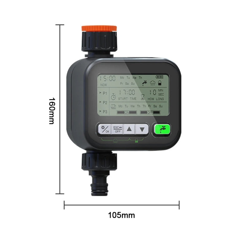 Gardening Timer Automatic Watering Device Garden Balcony Watering Device Intelligent Irrigation System Controller(Black)