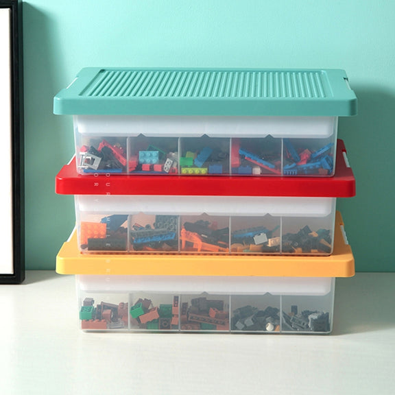 Children Toy Parts Building Blocks Storage Box(Green)