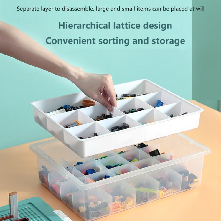 Children Toy Parts Building Blocks Storage Box(Green)