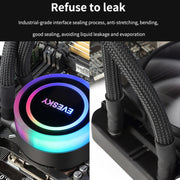 EVESKY  Water Cooler Cpu Fan RGB Fan Liquid Heatsink Integrated Radiator, Spec: 360mm