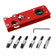 Woodworking Multi-Angle Chamfering Adjustable Depth Hand Planer, Color: Red + 6 Blades - free shipping - PMc TechLife - Order now!