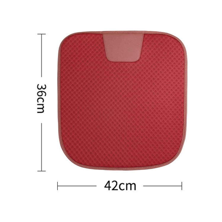 Car Seat Without Backrest Ice Silk Cushion(Mosca Brown)