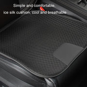 Car Seat Without Backrest Ice Silk Cushion(Saddle Brown)