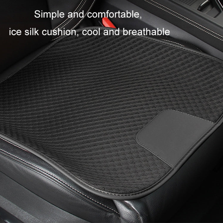 Car Seat Without Backrest Ice Silk Cushion(Saddle Brown)