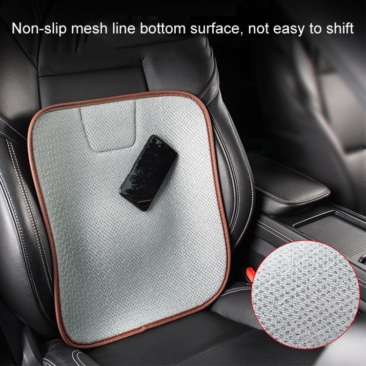 Car Seat Without Backrest Ice Silk Cushion(Claret)