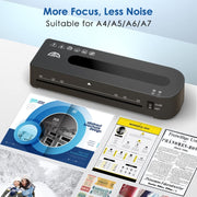 FN333 A4 Photo Laminating Machine With Hot And Cold Mode, Size: Set 1(US Plug)