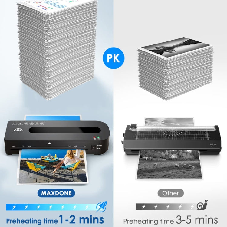FN333 A4 Photo Laminating Machine With Hot And Cold Mode, Size: Set 4(EU Plug)