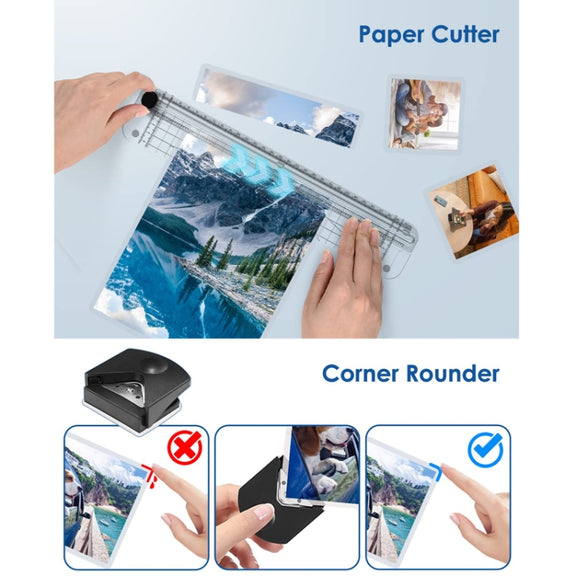 FN333 A4 Photo Laminating Machine With Hot And Cold Mode, Size: Set 4(EU Plug)