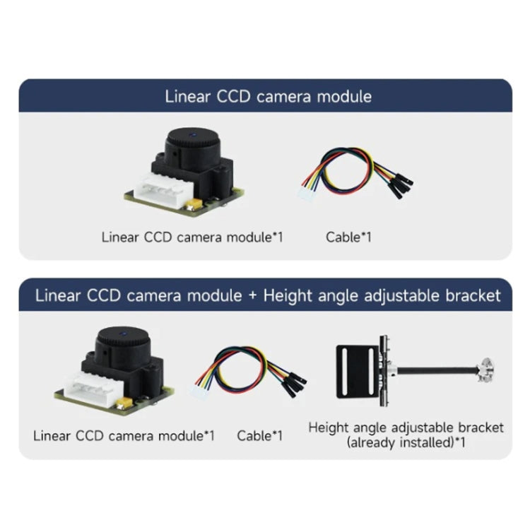 Yahboom Single Column CCD Camera Module Linear Array Sensor, Model: TSL1401+Bracket