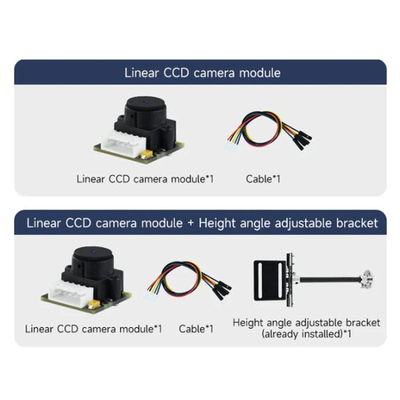Yahboom Single Column CCD Camera Module Linear Array Sensor, Model: TSL1401+Bracket