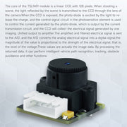 Yahboom Single Column CCD Camera Module Linear Array Sensor, Model: TSL1401+Bracket