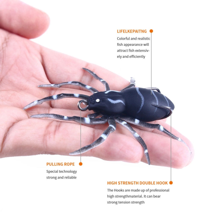 HENGJIA 8cm 7g Lua Spider Soft Bait Bionic Mimic Bait, Color: 5 Colors