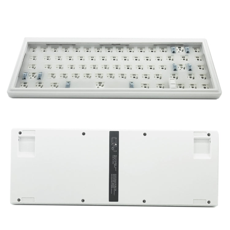 Hot Swap Shaft Wired RGB Back Light Customized Mechanical Keyboard Kit(White)