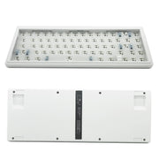 Hot Swap Shaft Wired RGB Back Light Customized Mechanical Keyboard Kit(White)
