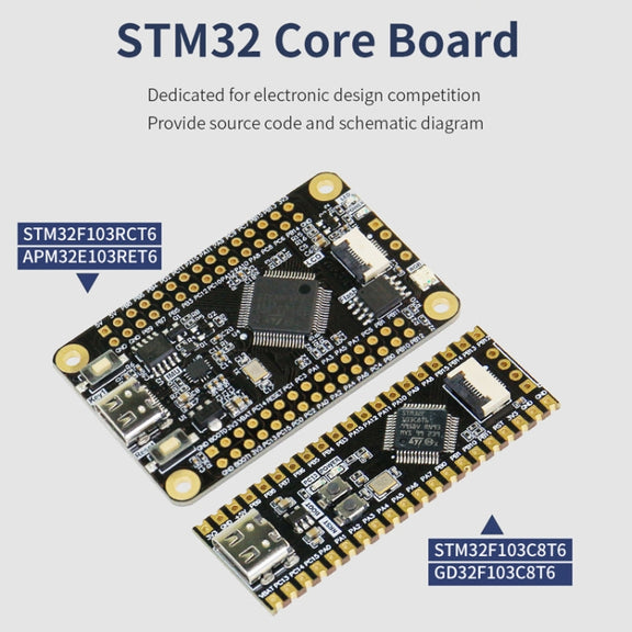 Yahboom MCU RCT6 Development Board STM32 Experimental Board ARM System Core Board, Specification: STM32F103RCT6