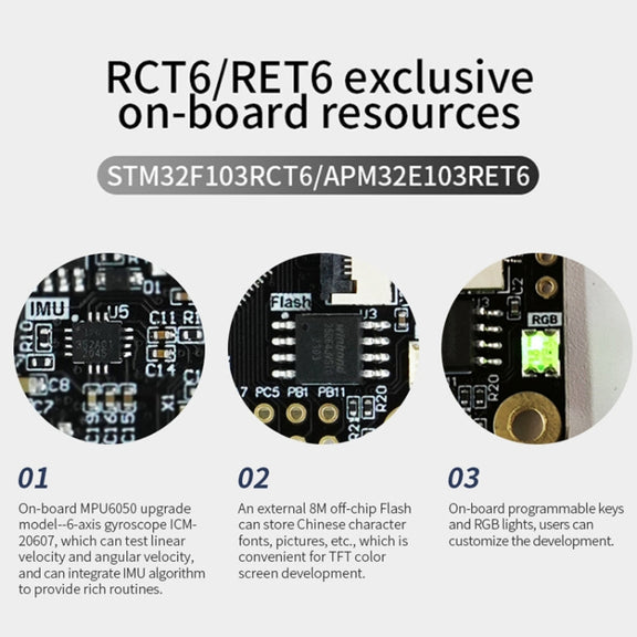 Yahboom MCU RCT6 Development Board STM32 Experimental Board ARM System Core Board, Specification: STM32F103RCT6