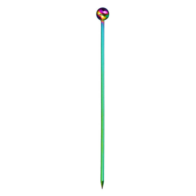 304 Stainless Steel Fruit Needle Dim Sum Decorative Small Sticks, Color: Colorful