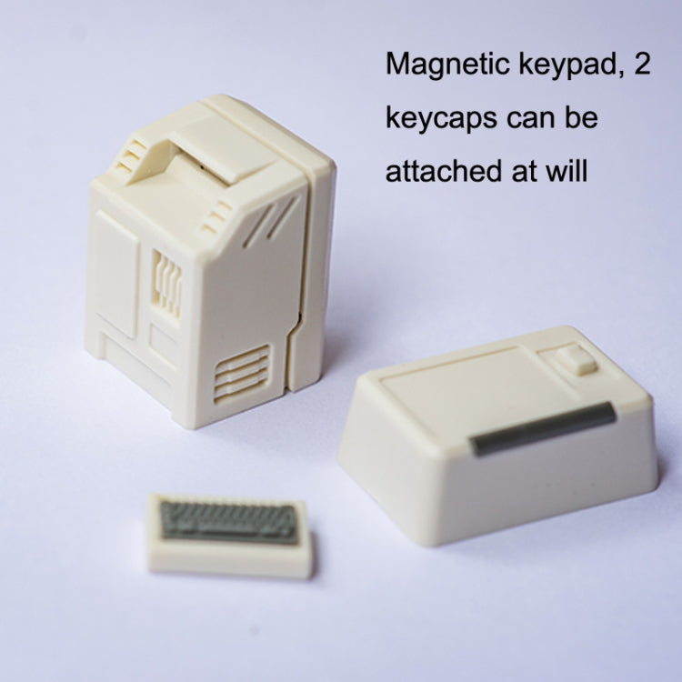 Mechanical Keyboard MAC Retro Light Transmission Keycap(Pink)