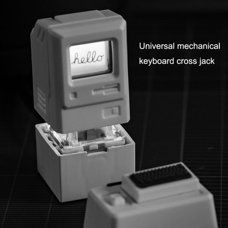 Mechanical Keyboard MAC Retro Light Transmission Keycap(Pink)