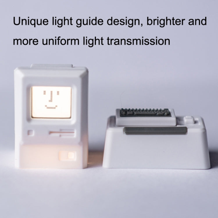Mechanical Keyboard MAC Retro Light Transmission Keycap(Pink)