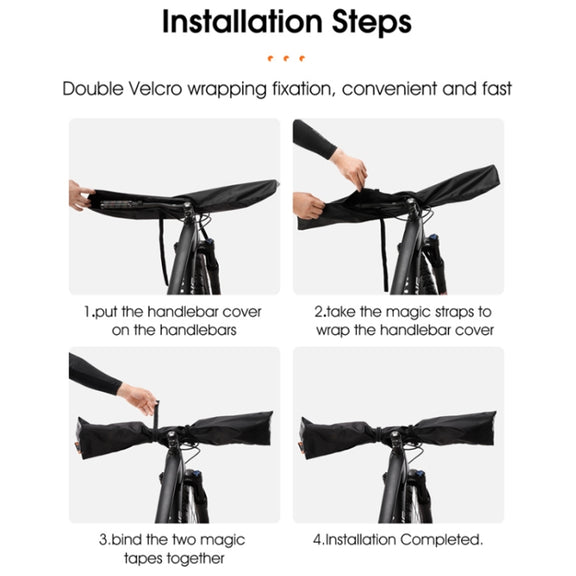 WEST BIKING Bicycle Handlebar Rain & Dust Protection Cover(Black)
