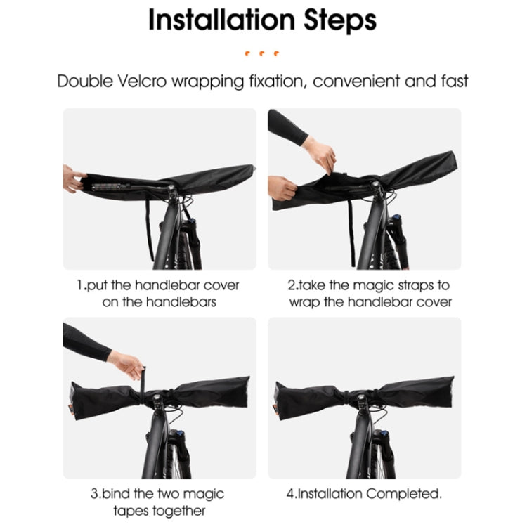WEST BIKING Bicycle Handlebar Rain & Dust Protection Cover(Black)