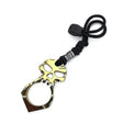 Rose Thorn Single Finger Buckle Self-defense Broken Window Keychain(Gold) - Key Rings by PMC TechLife | Online Shopping South Africa | PMC TechLife