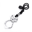 Rose Thorn Single Finger Buckle Self-defense Broken Window Keychain(Silver) - Key Rings by PMC TechLife | Online Shopping South Africa | PMC TechLife